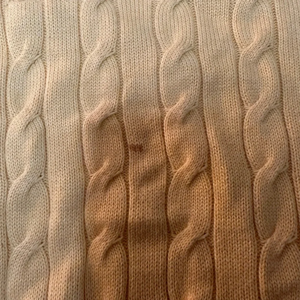 Brooks Brothers 346 Mens XL Yellow Supima Cotton Cable Knit Quarter Zip Sweater - Picture 7 of 7